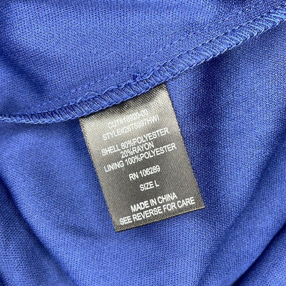 NWT Row A blue romper with scalloped neck, large - Picture 9 of 10